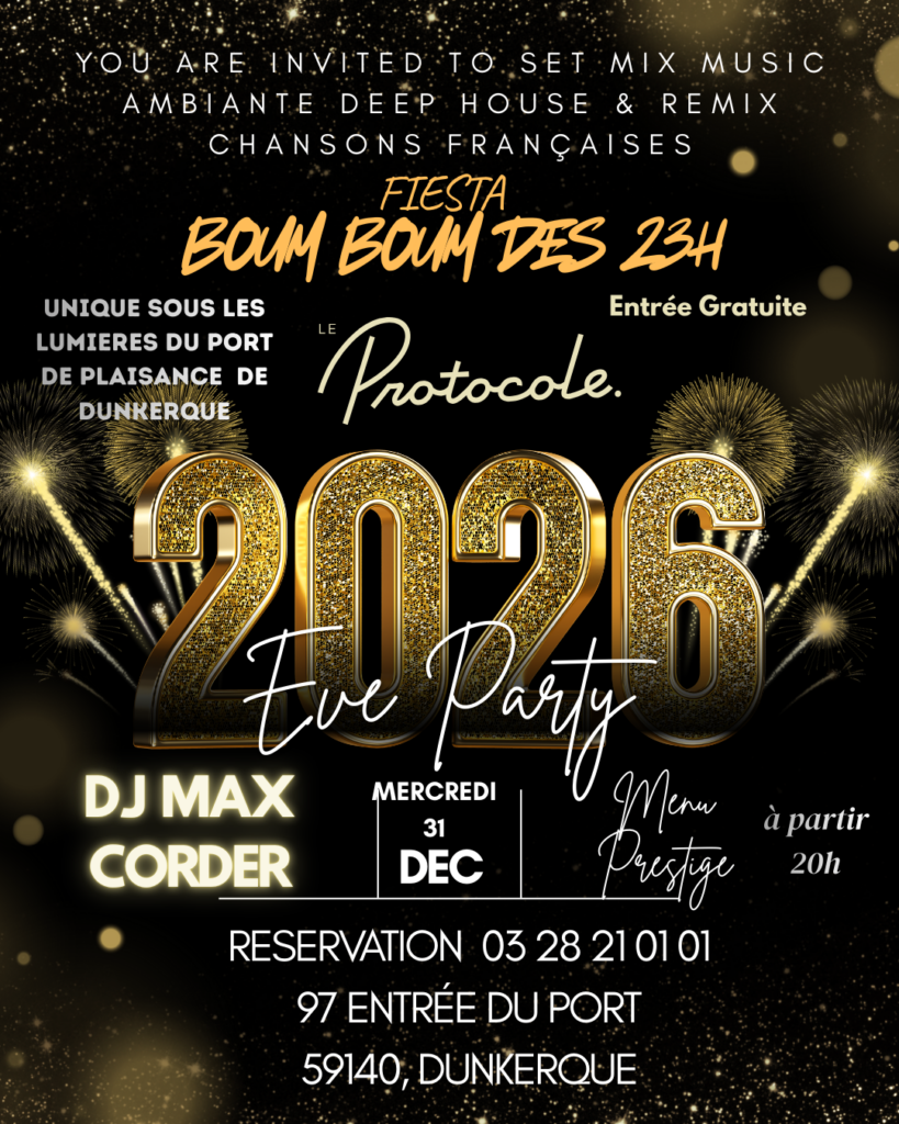 SOIREE DE LA NOUVELLE ANNEE 2026 A DUNKERQUE
